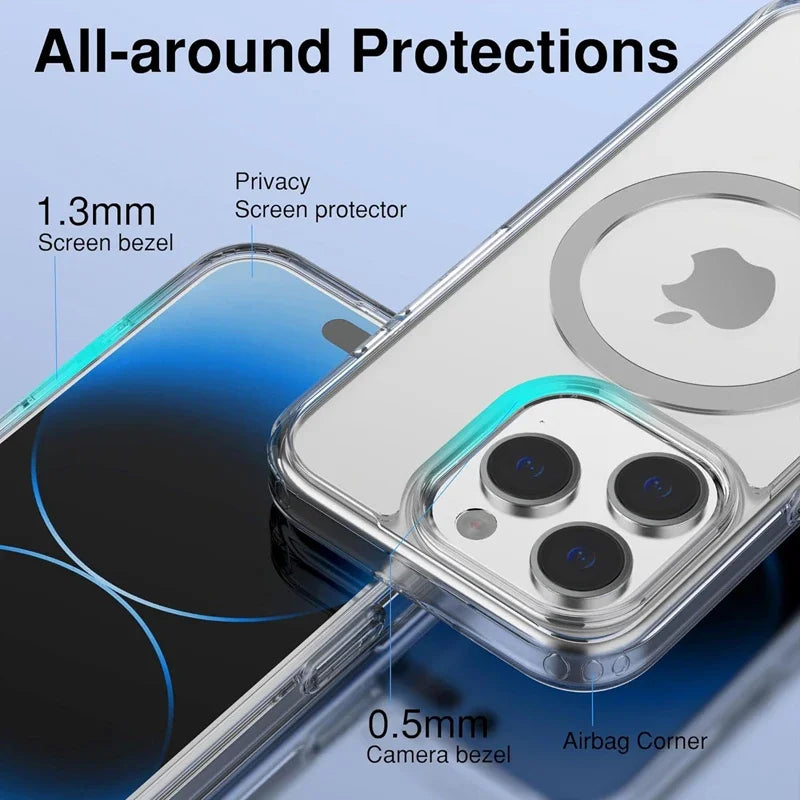 Premium Space TPU Case for iPhone 15, 15 Pro 15 Pro Max, 14, 14 Pro Max, and 14 Pro - Crystal Clear, Shockproof, Military-Grade Protection, iPhone Back Covers